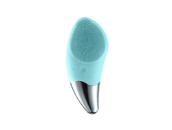 Cepillo De Limpieza Facial Eléctrico Sónico, Masajeador De Silicona Hipoalergénico, Recargable, Resistente Al Agua, Verde.