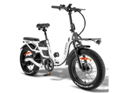 Bicicleta eléctrica Fafrees F20 X-max con neumáticos de 20 x 4,0 pulgadas de ancho, motor sin escobillas de 750 W, batería de 48 VE y 30 Ah.