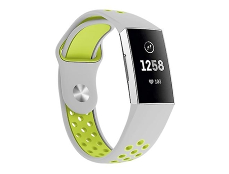 Correa De Reloj Inteligente Para Fitbit Charge 3, Tamaño De Correa De Reloj: 145-210 Mm Gris Verde VENISYMLIS
