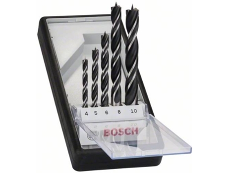 Conjunto de Brocas BOSCH para Madera Robust Line - 5 Un - 4 - 10 mm