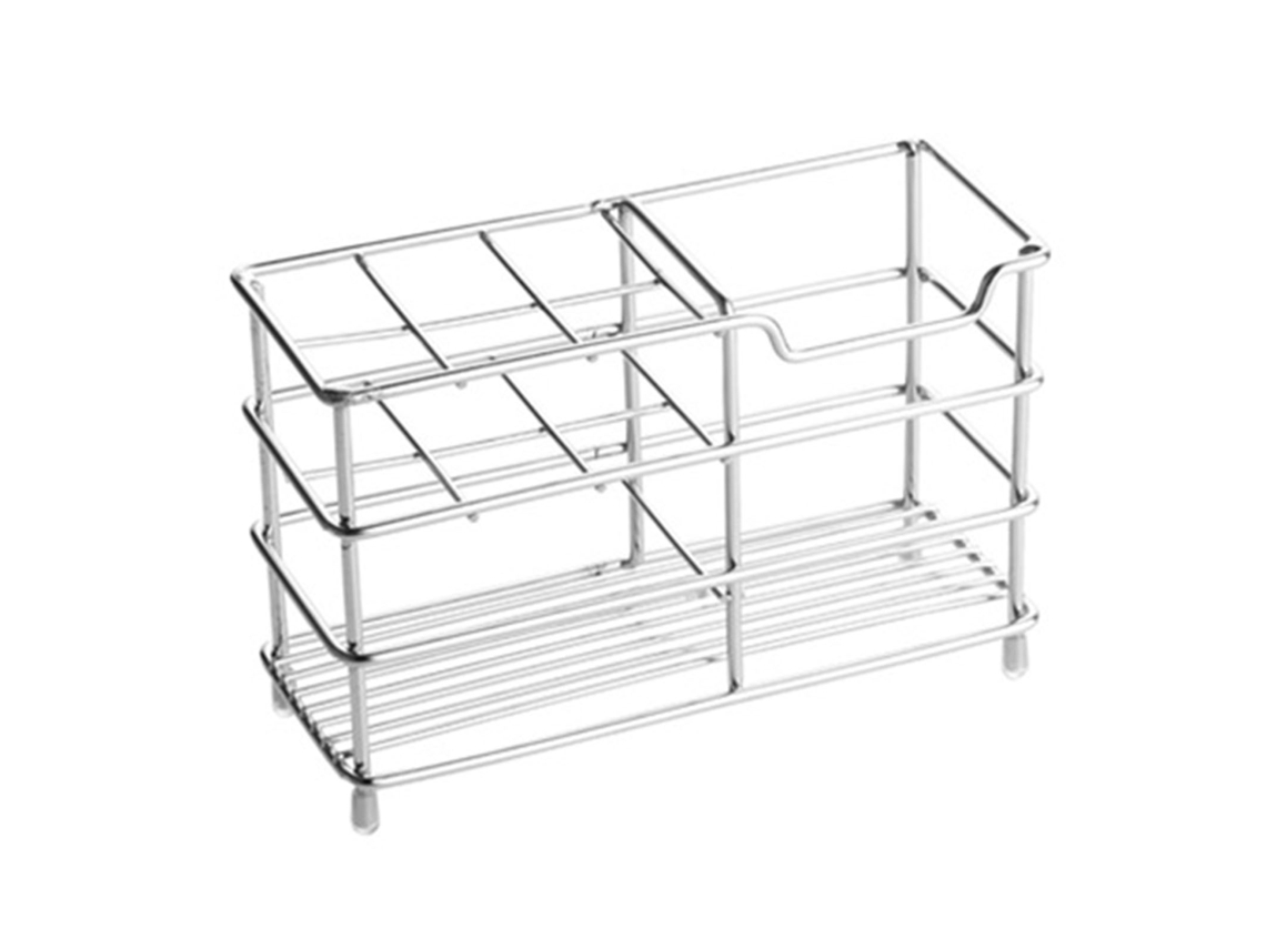 Soporte Para Cepillos De Dientes De Acero Inoxidable Con Organizador Multifuncional Para El Baño.