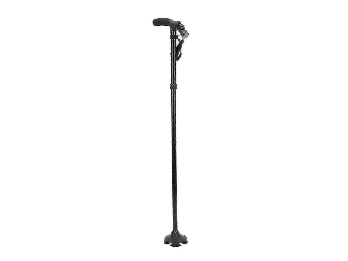 Bastón plegable con luz LED para personas mayores, hombres y mujeres.