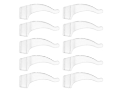 20 pares de gafas de silicona negra con ganchos para las orejas como topes, soporte cómodo, Hwy GOKOCO