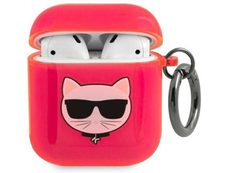 Carcasa Apple KARL LAGERFELD Airpods Choupette Rosa