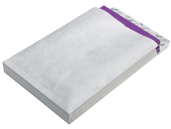 Bolsa Plegable TYVEK B4 con Fondo en Bloque Sin Ventana Blanca
