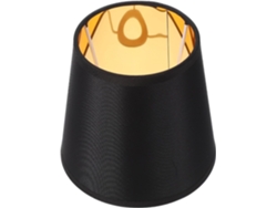 Pantalla De Lámpara De Tela Negra Para Casquillo E14, Protección Ocular, Hecha A Mano, Estilo Sencillo, Para Decoración.