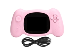 Cámara digital multifuncional D2026n de 12 MP para niños, juguete educativo, regalo de cumpleaños, color rosa.