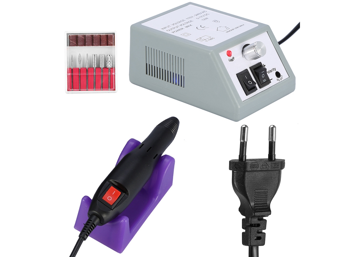 Kit profesional de taladro eléctrico para uñas, lijadora para manicura y pedicura 04