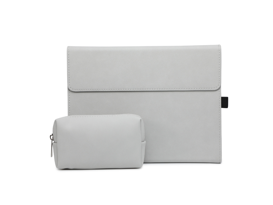 YUYSAN Funda de cuero para tableta adecuada para Surface Pro 9/10/11 (cubierta suave de TPU) con cubierta eléctrica (gris oscuro mate)