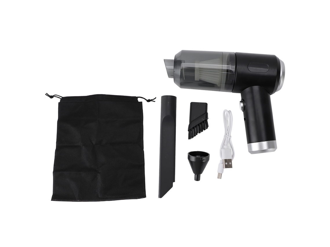 Aspiradora De Mano Inalámbrica De 7000 Pa, 120 W, 50000 Rpm Para Coche, Hogar, Teclado, Ordenador - Negra