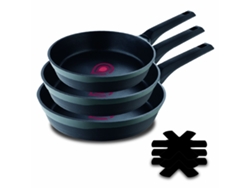 Juego de Sartenes MASTERPRO REECO MP (Negro - Aluminio - Aluminio fundido - 3 Piezas)
