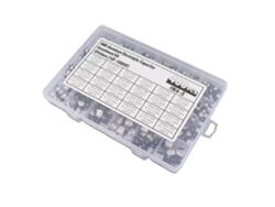 Kit De 400 Condensadores Electrolíticos De Aluminio, 24 Valores, 1uf-1000uf, 6.3v-50v Con Estuche.