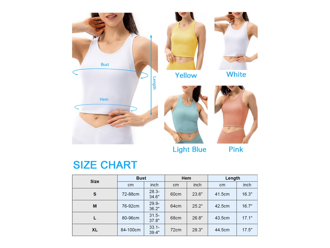 Omni-2026top Deportivo De Yoga Para Mujer Con Sostén Integrado Crop Tank Tops Para Entrenamiento Running Gimnasio Hogar