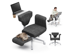 Silla multipostura Newtral Fb Dg Freedom X con reposabrazos gris oscuro
