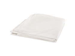 Funda De Sofá De 3 Plazas Beliani Gilja De Poliéster Blanca 212x107x89