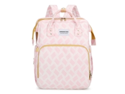 Mochila de maternidad plegable de gran capacidad con interfaz USB, bolso multifuncional para madre y bebé, rosa, Yunzii