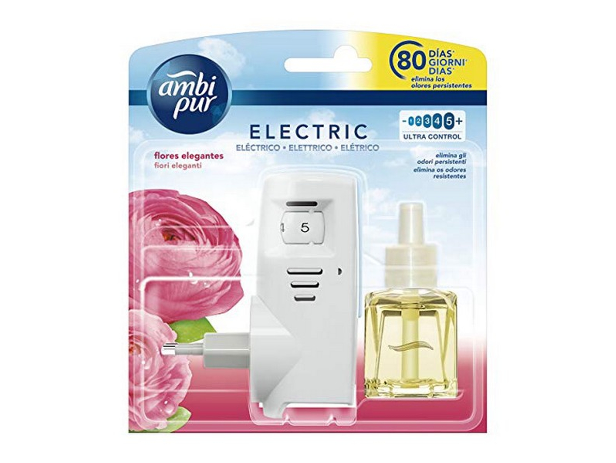 Ambientador Eléctrico y Recambio AMBI PUR Elegante (21,5 ml)
