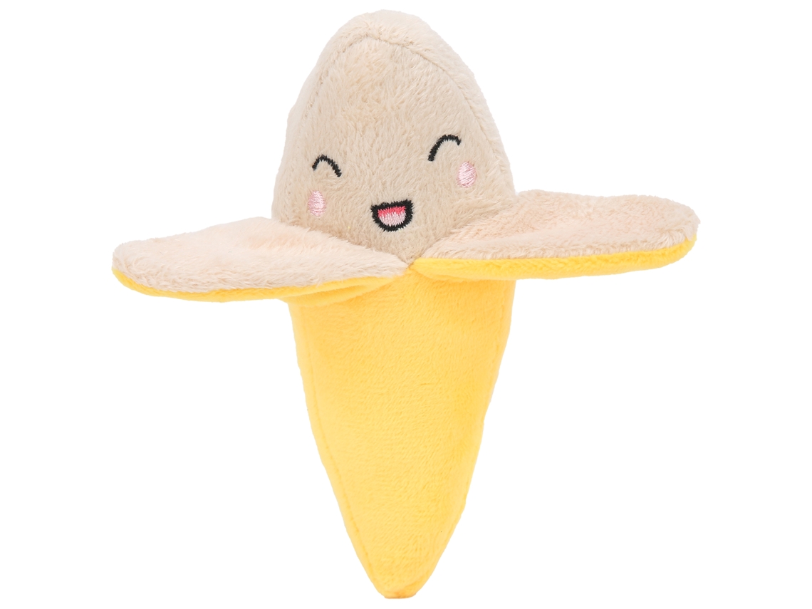 Peluche De Cáscara De Plátano Con Sonido Y Colgante Para Cochecito, Bolso O Llavero.