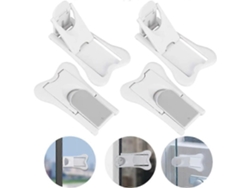 4 protectores adhesivos para puertas correderas de bebé (sin necesidad de taladrar) - Protección infantil