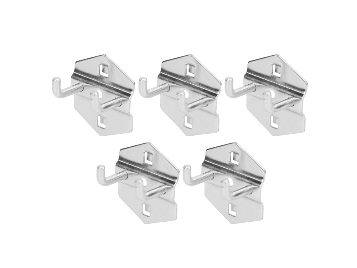 5 Ganchos Colgantes De Acero Galvanizado Para Llaves De 3-5 Kg, Armario De Taller, 25*6 Mm