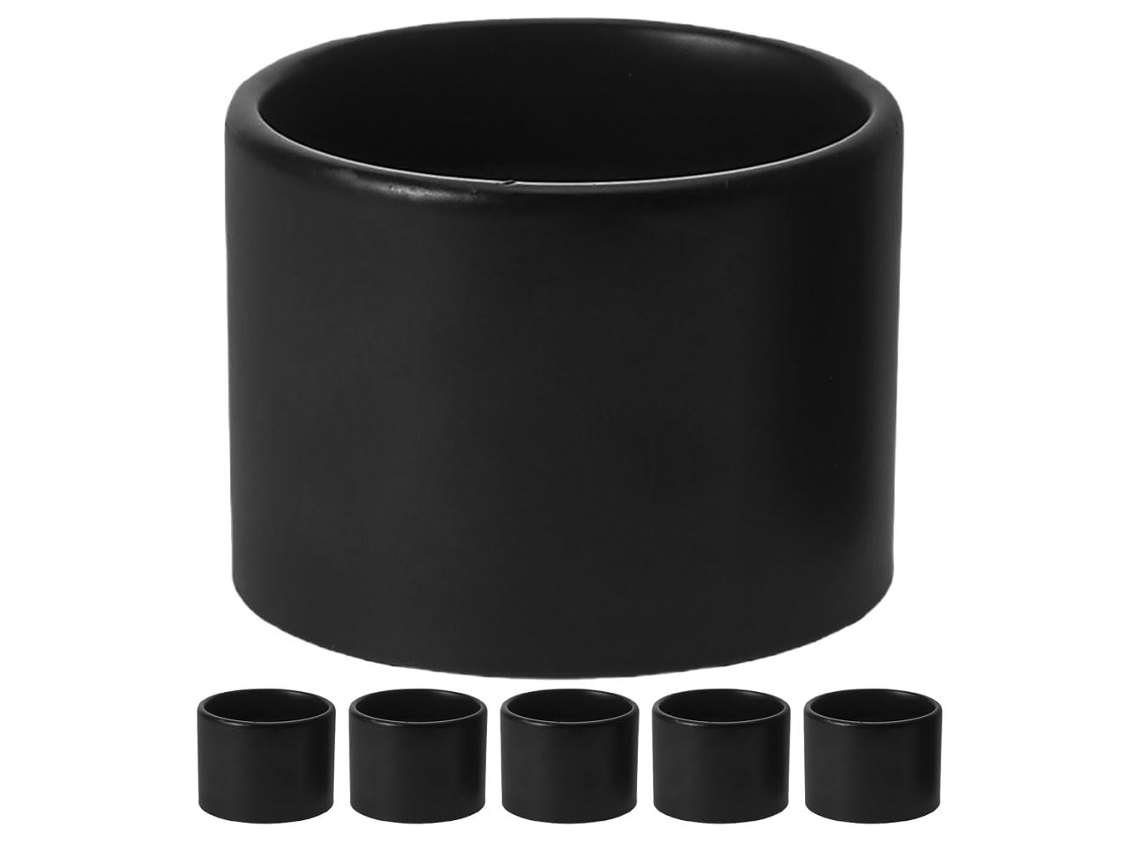 Juego De 6 Anillos Metálicos Para Pantallas De Lámparas Con Adaptador De Portalámparas