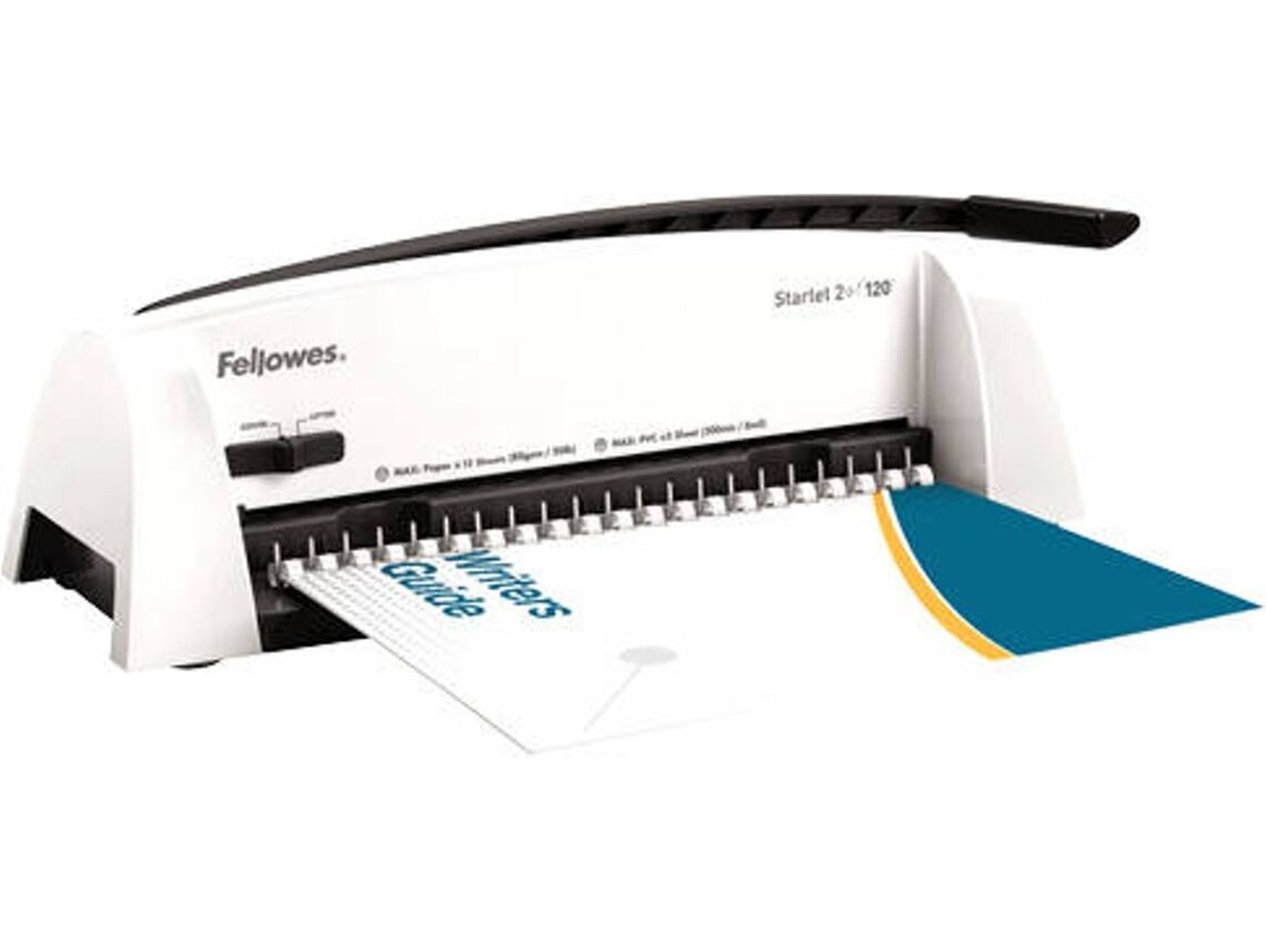 Encuadernadora Manual FELLOWES Starlet 2+ Gris, Blanco  (A4 - 120 Hojas)