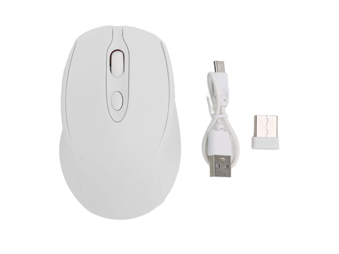 Ratón Inalámbrico Bluetooth 5.0 2.4g De Modo Dual, Recargable Y Silencioso Con 3 Niveles De Dpi Para Pc Y Portátil.