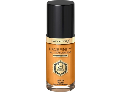 Base de Maquillaje Cremosa Max Factor Facefinity All Day Flawless 3 en 1 Nº 87 Warm caramel 30 ml
