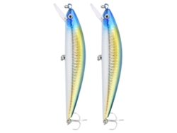 Lure (sumergible De Lanza Larga) Minnow Laser Sumergible Con Anzuelo De Ranura Sangrienta, Minnow De Lengua De Lanza Larga (vendido En Pares) Talla 4