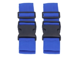 2 Cinturones De Seguridad Plegables Ajustables Azules Para Niños En Motocicleta.