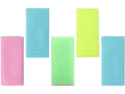 Toalhas Esfoliantes De Nylon, Esfoliação Profunda, Pacote Com 5 Unidades, Tiras Esfoliantes