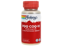 Solaray Pqq Coq-10 + Nac y L-Glutatión Reducido 30 Cápsulas Vegetales SOLARAY