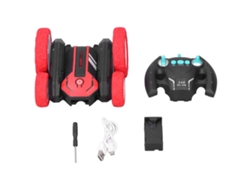 2026yncm--coche De Control Remoto Rc Stunt Car Con Rotación 360° 2.4ghz Juguete Doble Cara Regalo De Cumpleaños Rojo