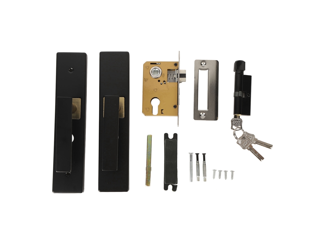 2026 Store-cerradura De Dormitorio Con Manija Silenciosa Aleación De Aluminio Negro Oro Para Hogar Interior Baño