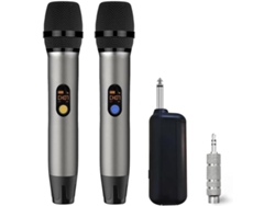 Sistema De Micrófono Uhf Profesional Dinámico Portátil Para Karaoke Y Canto En Iglesias