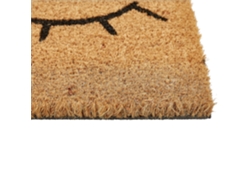 Felpudo de coco natural motivo ojos TAPULAO