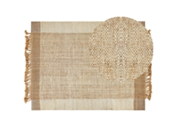 Alfombra BELIANI Dedemli de Yute Beige 160x230