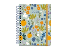 Agenda Semanal A5 2025 MIQUELRIUS Plus Picnic Limón Espiral con Elástico 34289