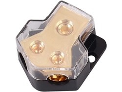 2026altiro-bloque De Distribución De Energía, 1 Entrada 0/2/4 Awg Con 2 Salidas 4/8 Awg Para Amplificadores De Audio Para Automóviles.