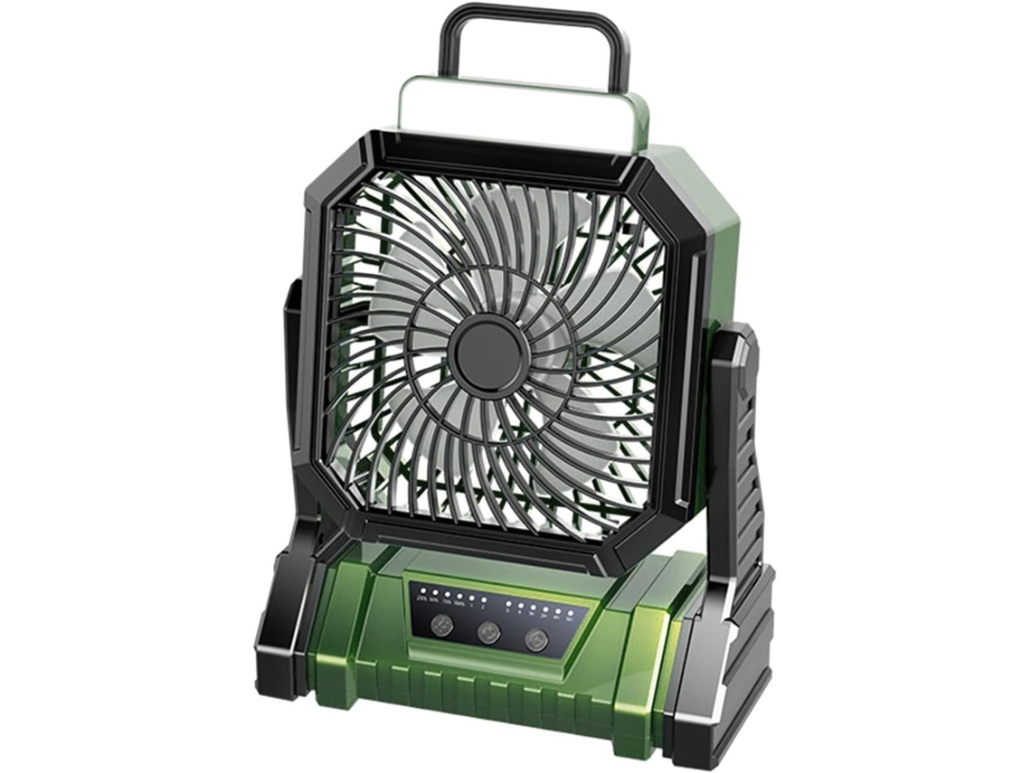 Ventilador MDUG con batería de 5400 mAh, iluminación, temporizador, 3 velocidades y 4 niveles.