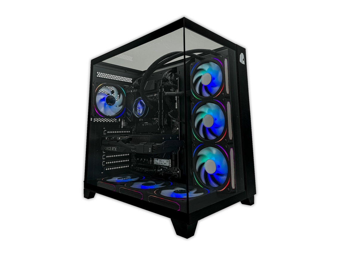 Ordenador Gaming Nitropc Extremo Silver Negro – Intel Core i7-12700KF, AMD Radeon RX 9060 XT 16GB, 32GB DDR4, 1TB M2, Win11 Pro – Listo para jugar
