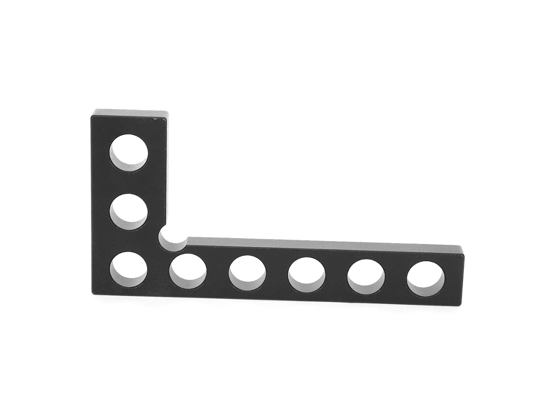 Regla Rectangular De 90 Grados Para Carpintería, Herramienta De Posicionamiento, 0-100 Mm, Negra