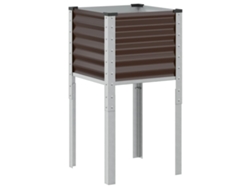 Jardinera VIDAXL Marrón Acero (45x45x88cm)