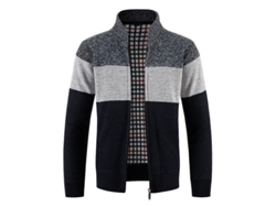 Fasst-chaqueta De Cardigan Para Hombre De Pana Con Bloques De Color Gruesa Y Caliente Manga Larga Para Invierno