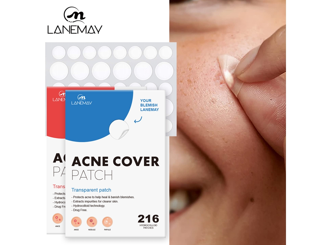 Parche Anti-acnéz Lanemay 216 Parches Invisibles Para Cubrir Y Eliminar Espinillas Herramienta De Cuidado Facial Día Y Noche
