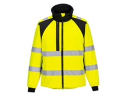 Chaqueta Softshell De Alta Visibilidad Wx2 Eco - Seguridad Y Comodidad Naranja Negro / Xl
