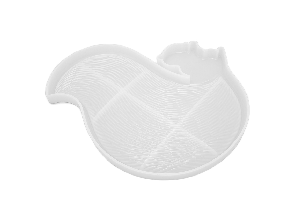 Molde de silicona reutilizable para bandeja flexible de bricolaje para caja de almacenamiento de resina epoxi