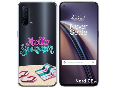 Carcasa OnePlus Nord CE 5G TUMUNDOSMARTPHONE Dibujos Transparente Multicolor