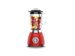 Batidora Vaso Retro SOGO Bat-Ss-5560 500W 1,5L Jarra Cristal Rojo