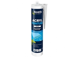 Sellador acrílico Bostik Acryl, pintura blanca, 310 ml, especial para pintores.